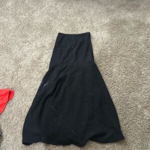 Black mini dress open back